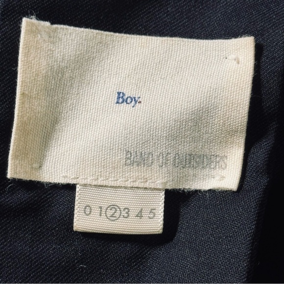 BOY. Band of Outsiders black button-up wool tuxedo sleeveless vest size 2 - Picture 6 of 9